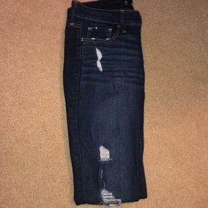 women’s dark wash hollister skinny jeans